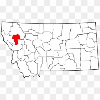 Map Of Montana Highlighting Lake County - Hill County Montana Map Clipart