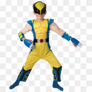 Child Wolverine Costume Clipart