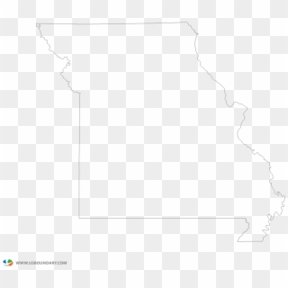 Missouri Outline Map - Line Art Clipart