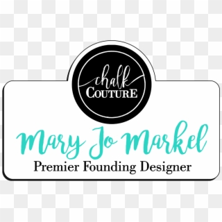 Chalk Couture Name Badge - Calligraphy Clipart
