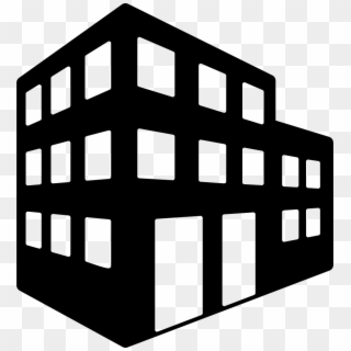 Png File Svg - Office Building Clipart Black And White Transparent Png