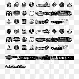 Fast Food Logos Font - Vehicle Clipart