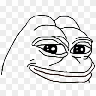 Post - Pepe The Frog Black And White Clipart