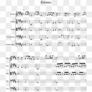 Eriones Sheet Music 1 Of 9 Pages - My Lighthouse Violin Sheet Music Clipart