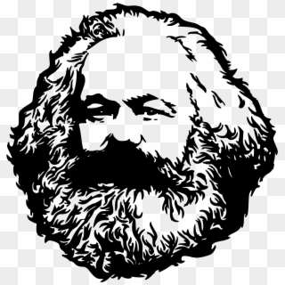 Goatee Drawing Bearded - Karl Marx Transparent Png Clipart