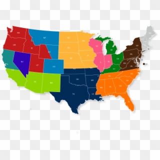 Usa Map - Clinton Trump County Map Clipart
