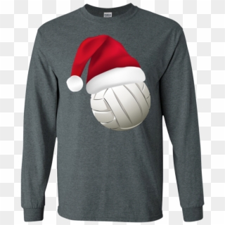 Volleyball Santa Hat - Sweatshirt Clipart