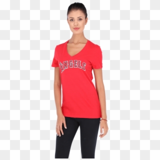 Playera Majestic Mlb Los Ángeles Mike Trout Mujer - Girl Clipart