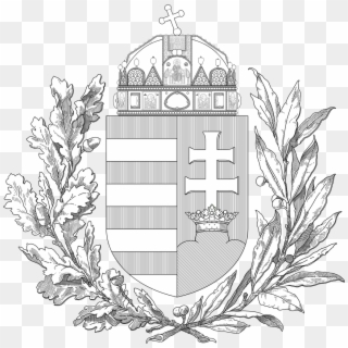 Coat Of Arms Of Hungary - Olive And Oak Branches Clipart