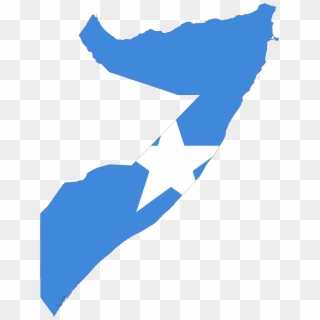 Somalia Flag Map - Somalia Flag In Country Clipart