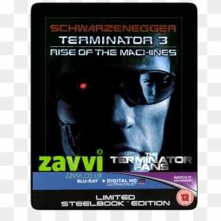 Terminator 3 Zavvi Exclusive Steelbook Blu-ray - Terminator 3 Rise Of The Machines Blu Ray Clipart