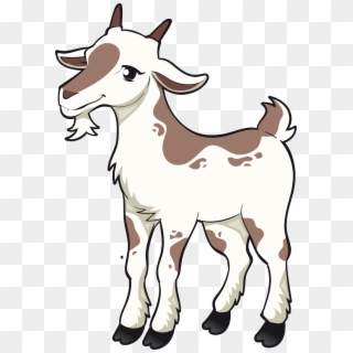 Billy Goat Clipart Face - Goat Farm Animals Clipart - Png Download