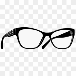 Cat Eye Glasses Png - Monochrome Clipart