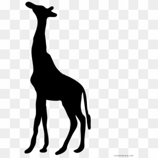Cute Giraffe Png - Grey Giraffe Silhouette Clipart