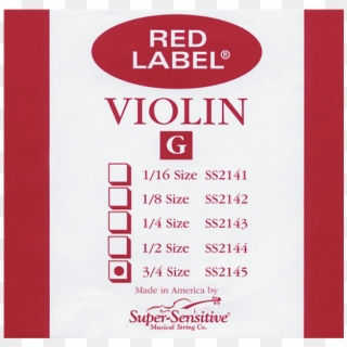 Red Label Single G 3/4 - Paper Product Clipart