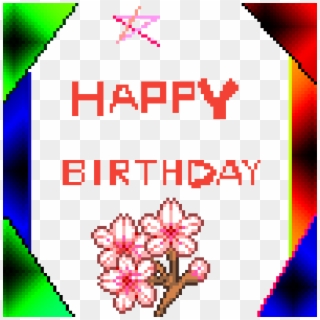 Birthday Card - Transparent Cherry Blossom Gif Clipart