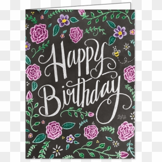 Happy Birthday In Chalk Clipart