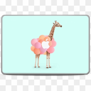 Balloon Giraffe Skin Macbook Pro 17” - Paul Fuentes Giraffe Clipart