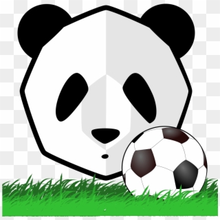 Custom Soccer Ball Throw Blanket , Png Download - Panda Futbol Clipart