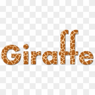 Giraffe Typography Computer Icons Drop Shadow Cartoon - Free Giraffe Font Clipart