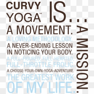 Curvy Yoga Png - Poster Clipart