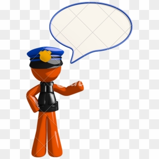 Clipart Man Police Officer - Cartoon - Png Download