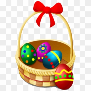 #easter #bunny #basket #easteregg #happy #lollies #chocolate - Easter Egg Basket Icon Clipart