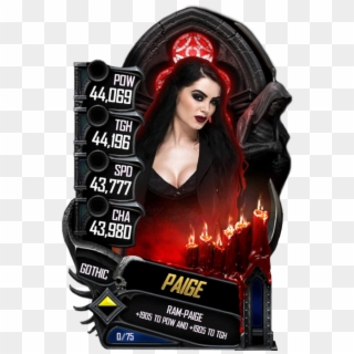 Paige S5 22 Gothic7 - Wwe Supercard Gothic Cards Clipart