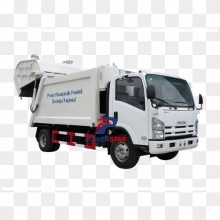 Refuse Compactor Isuzu Waste Compactor Truck - Trash Truck Compactor Clipart