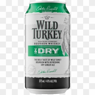 Wild Turkey Bourbon & Dry Cans 375ml - Wild Turkey Bourbon Clipart