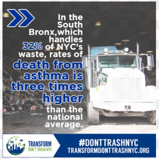 Text On An Image With A Garbage Truck At A Waste Transfer - Trailer Truck Clipart