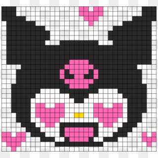 Kuromi In Love - Kuromi Pixel Art Clipart