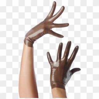 Transparent Black Latex Gloves Clipart