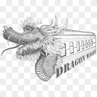 Dragon Wagon Logo - Illustration Clipart