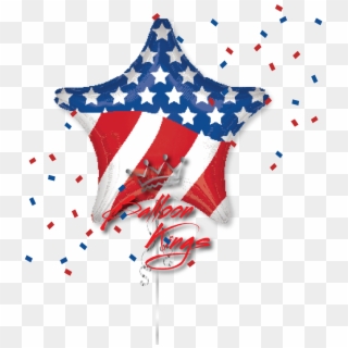 American Flag Star - Basketball Balloons Png Clipart