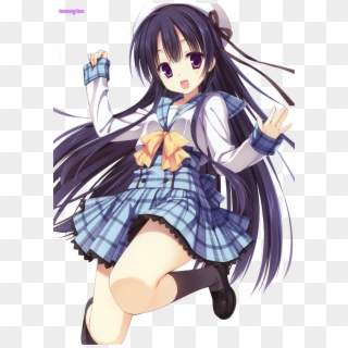 Anime Girl School Kawaii , Png Download Clipart