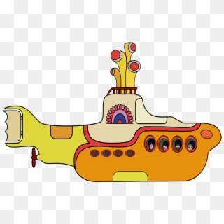 Beatles-in A Yellow Submarine - Beatles Yellow Submarine Png Clipart