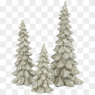 Silver Holiday Trees - Christmas Tree Clipart