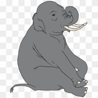 This Free Icons Png Design Of Sitting Elephant - Elephant Clip Art Transparent Png