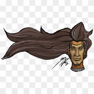 Mystical Blowy Wind Hair Jack - Cartoon Clipart