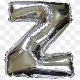 16“ Silver Letter Helium Foil Balloon Z - Rain Boot Clipart