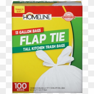 Homeline Flap Tie Trash 13gal 100ct - Paper Clipart