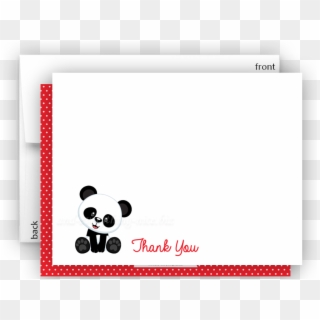 Panda Bear H Thank You Cards Note Card Stationery • - Teddy Bear Thank You Blank Cards Clipart