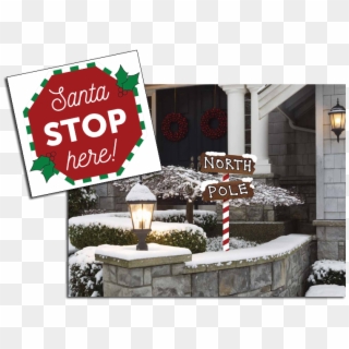 Outdoor Christmas Signs - Snow Clipart