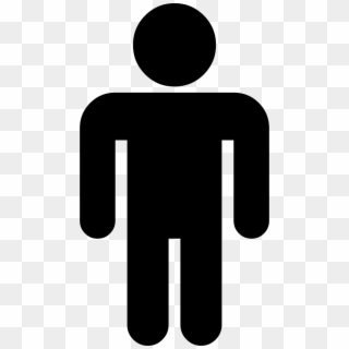 Man Standing Black Silhouette Comments - Locked Cock Clipart