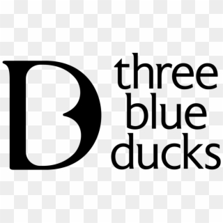 Three Blue Ducks Clipart