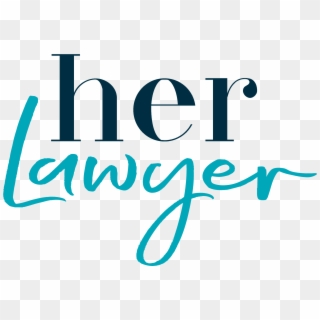 Her Lawyer Stacked Cursive Logo Transparent Background - Calligraphy Clipart