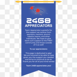 2468 Appreciators Banner Updated - Ebg Resistors Clipart