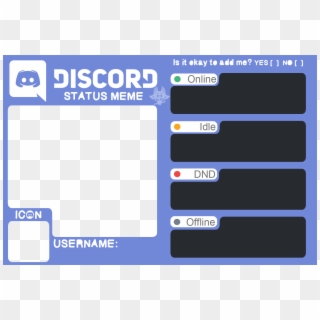 Discord Status Meme - Discord Online Status Meme Clipart