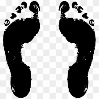 Baby Feet Png - Black And White Footprints Clipart